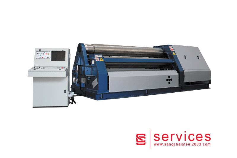 เครื่องจักรม้วนเหล็กขนาดใหญ่ของบริษัท แสงชัย สตีล